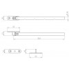 10'' Casement Window Stay - Satin Stainless Steel
