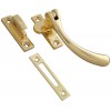 Bulb End Casement Window Fastener - Polished Brass