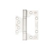 100 x 79 x 3mm Flush Hinge - Satin SS (Grade 201 SS) (Pair)