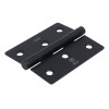 76 x 66 x 2mm Slim Knuckle Window Hinge - Matt Black (Grade 316) (Each)