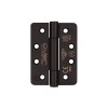 102 x 76 x 3mm Radius Concealed Bearing Hinge (Grade 201) - Black (PR)