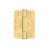 102 x 76 x 3mm Radius Concealed Bearing Hinge (Grade 201) -  PVD Brass (PR)