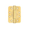 102 x 76 x 3mm Radius Concealed Bearing Hinge (Grade 201) -  PVD Brass (PR)