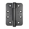 102 x 76 x 3mm Concealed Bearing Radius Hinge Black (Grade 304) - Pair