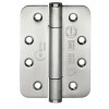 102 x 76 x 3mm Concealed Bearing Radius Hinge Satin Stainless Steel (SSS, Grade 304) - Pair