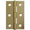 3" Steel Butt Hinges (pair) - Electro Brass