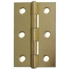 3" Steel Butt Hinge with Loose Pin (pair) - Electro Brass