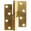 4" Steel Rising Butt Hinge LH (pair) - Electro Brass