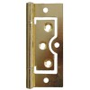 3” Flush Steel Hinge Brass Plated (pair)