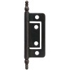 2” Finial Flush Steel Hinge Bronzed (pair)