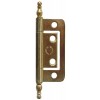 2” Finial Flush Steel Hinge Brass Plated (pair)