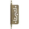 2.5” Finial Flush Steel Hinge Brass Plated (pair)