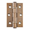 Eclipse 3" Fire Rated Ball Bearing Butt Hinge (Pair) - Antique Brass