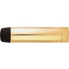 70mm Cylinder Door Stop - Polished Brass