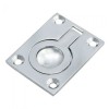 38 x 50mm Flush Ring Pull Handle - Polished Chrome