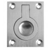 38 x 50mm Flush Ring Pull Handle - Satin Chrome