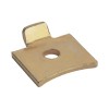Single Stud for Flat Bookcase Strip - Electro Brass
