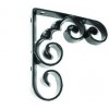 Scroll Shelf Bracket Black 150mm