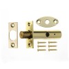 Security Door Bolts - Polished Brass