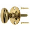 Oval Thumbturn/Rackbolt - Polished Brass