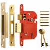 Era Fortress British Standard High Security 5 Lever Sashlock 76mm - Brass