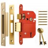 British Standard High Security Fortress 5 Lever Sashlock 76mm - Brass