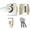 British Standard Security Night Latch 40mm Backset - Satin Chrome