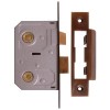 Bathroom Mortice Lock 3" - Florentine Bronze