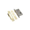 Euro Profile Sash Lock 2.5" - PVD Brass