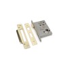 Euro Profile Sash Lock 3" - PVD Brass
