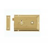 Rim Lock Lipped - Polished Brass