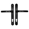 Straight Sprung Espag Handle (92mm Centres) - Black