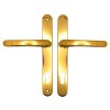 Straight Sprung Espag Handle (92mm Centres) - Gold