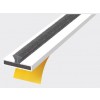 15 x 4 Intumescent Fire & Smoke Strip 2.1m (30min) - White (Black Brush)