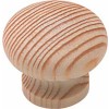 Knob 34mmd Unfinish Beech Std1