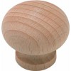 Knob 44mmdia Unfinish Oak Std1