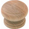 Knob 38mmdia Unfinish Oak Std2