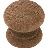 Victorian Knob 34mmd Unfin Oak