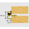 Exitex Double Door Centre Seal - Mill (1.01.105)