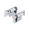 45/10 Half Thumbturn Euro Cylinder - Polished Chrome