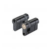 45/10 Half Euro Cylinder KD - Black