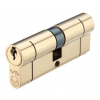 40/40 Euro Cylinder Keyed Alike - Polished Brass