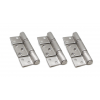 Centor E3 Straight Hinge Set - No Handle (Inward Opening) - Brass