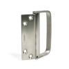 Centor E3 External Hinge with an Offset Pull Handle (Edge Mounted) - Stainless Steel