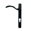 Scroll Euro Espag Handles (92mm Centres) Left Handed - Black