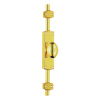 Espagnolette Bolt with Oval Knob - Polished Brass