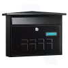 Arregui Deco Post Box - Black