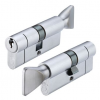 45/55 Euro Cylinder / Thumbturn Keyed Alike - Satin Chrome