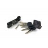 35/55 (Ext/Int) 3* Euro Cylinder / Thumbturn KD - Black