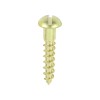 Round Head Brass Screws Gauge 6x3/4'' Slotted